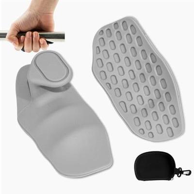 Smart Shopping Spot Gym Gloves Grip Strengthener Silicone Palm Grips For Weightlifting & Exercise grey