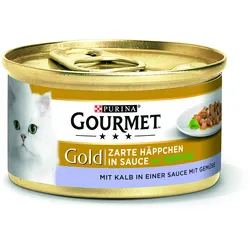 Gourmet Gold zarte Häppchen in Sauce mit Kalb&Gemüse 12x85 g