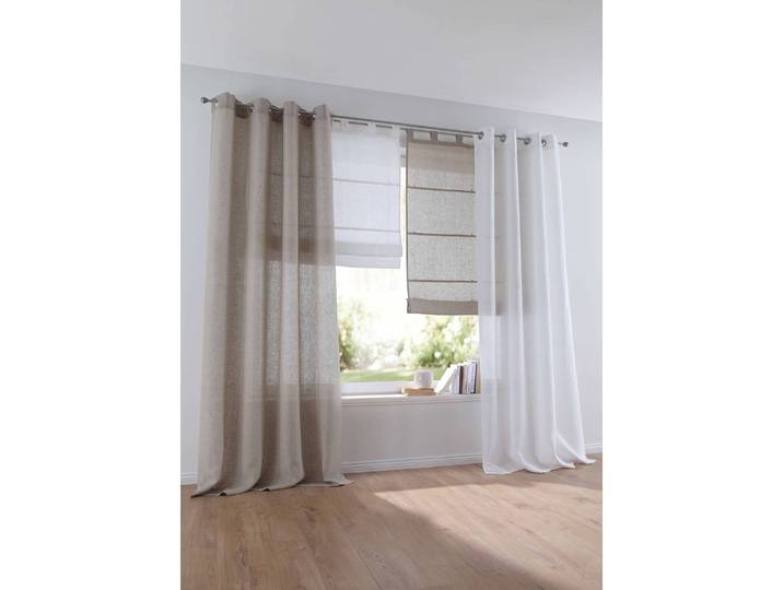 Ösenschal Metis 140 x 145cm Weiß/Weiß