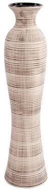 Allan Andrews Tall Ceramic Neutral Striped Vase