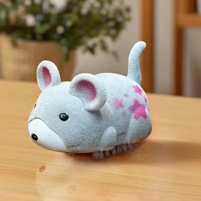 Uplift Picks Electric Moving Mouse Cat Toy Obstacle Avoiding Interactive Hamster Toy For Indoor Play gray (1 Pc)