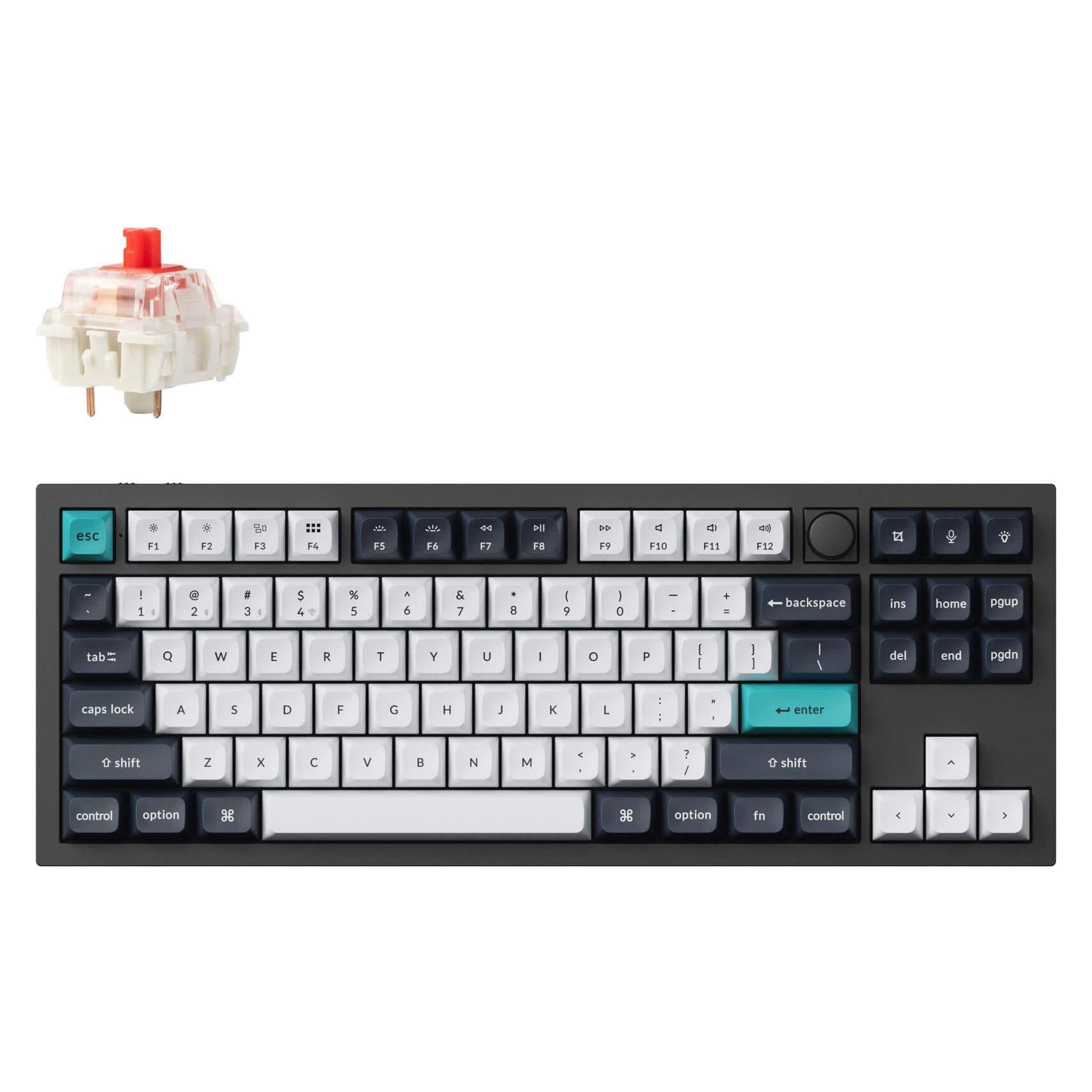 Keychron Q3 Max (US, Kabelgebunden, Kabellos) (Q3M-M1)