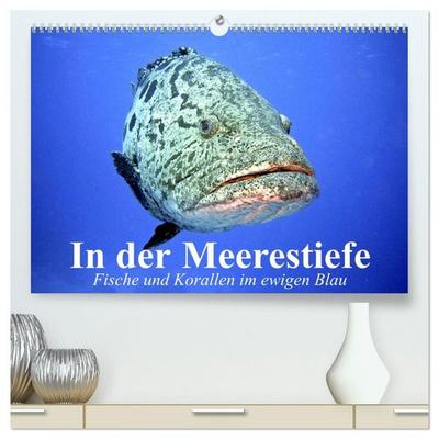 In der Meerestiefe. Fische und Korallen im ewigen Blau (hochwertiger Premium Wandkalender 2027 DIN A2 quer), Kunstdruck in Hochglanz