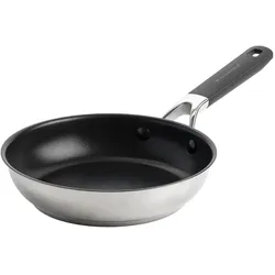 KitchenAid Classic Stainless Steel Non-Stick (CC005703-001), Pfanne + Kochtopf, Schwarz, Silber