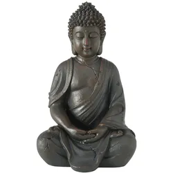 Dekofigur Buddha H.20 cm Kunstharz braun