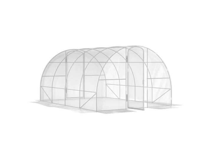 Serre tunnel Outsunny 4X3X2 m avec 2 portes transparentes
