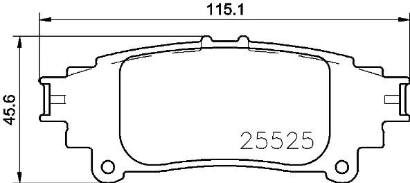 BREMBO P 83 153 Bremsbeläge