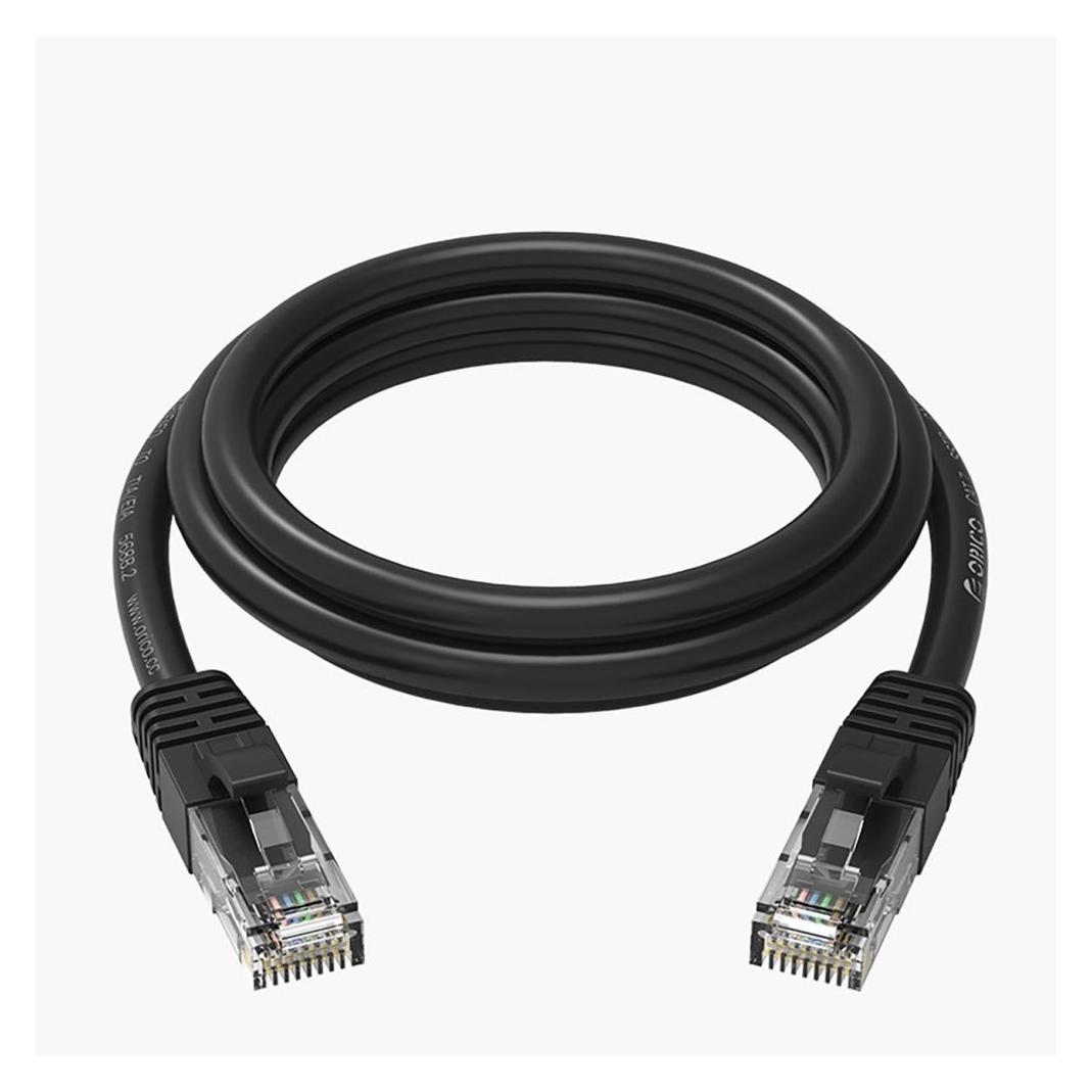 Orico Kabel sieciowy Ethernet PUG-C6 CAT6 1000Mbps RJ45 internetowy LAN okrągły 2 m - czarny (U/UTP, CAT6, 2 m) (72079327)