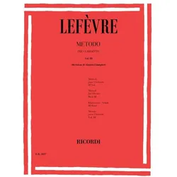 Metodo per clarinetto vol.3, Fachbücher von Jean Xavier Lefèvre
