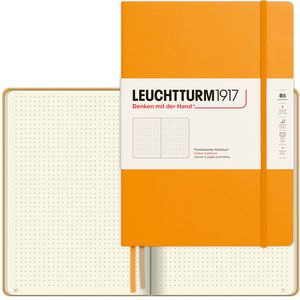 Leuchtturm1917 Notizbuch Composition, 366166, Karton Hardcover, Rising Sun, 109 Blatt / 219 Seiten, 80 g/m², dotted, B5