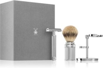 Mühle TRADITIONAL Set Chrome conjunto de barbear . TRADITIONAL Set Chrome