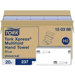 Tork sal Multifold Papierhandtücher, 2 lagig, Haushaltspapier, Blau
