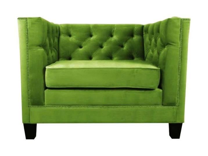 Xlmoebel Sessel Chesterfield Sessel Lila Textil Modern für stilvolles Wohnen (Sessel), Hergestellt in Europa