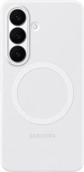 Funda móvil - Samsung, Para Galaxy S26, De Silicona, Magnética, Blanco