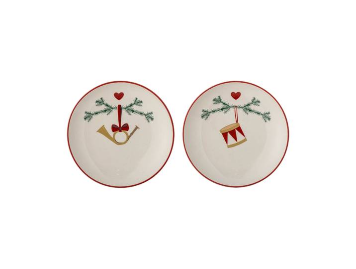 Bloomingville Yule bord Ø16 cm 2-pack Wit