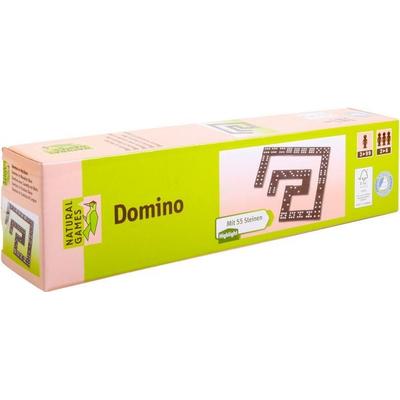 Classic Games Domino in Holzbox, 55 Steine