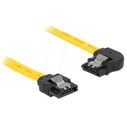 DELOCK 82825 - Kabel SATA 6 Gb/s ge/li 50 cm gelb Metall