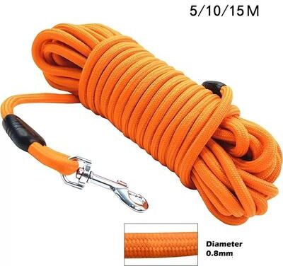 Uplift Picks Heavy Duty Long Dog Tracking Leash For Training And Outdoor Adventures orange 15m