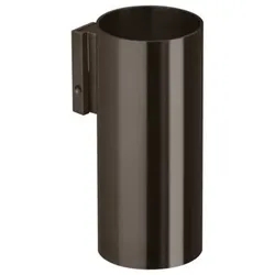 Herzbach Design iX PVD Zahnputzbecher 21.812000.1.40 Black Steel, Wandmontage