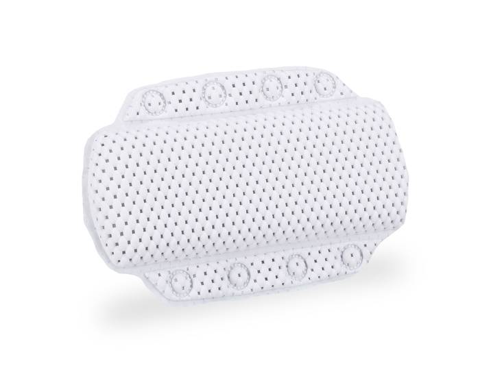 Badewannenkissen mit Saugnäpfen Weiss-Transparent
