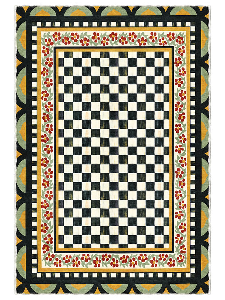 BELLA MAISON Kurzflor-Teppich ''Zed'' in Bunt - 80x200 cm