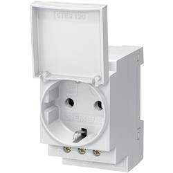 Hutschienen-Steckdose mit Klappdeckel Siemens 5TE6801 Grau
