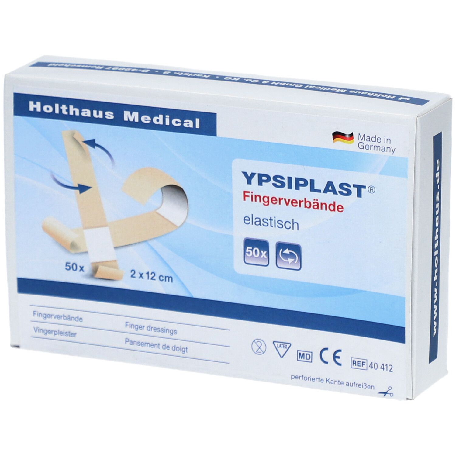 Fingerverband Ypsiplast elastisch 2x12 cm haut 50 St Pflaster