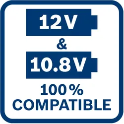 Bosch Akku GBA 12 Volt / 2,0 Ah O-B Professional - 1600Z0002X Ersatzakku Akkupack