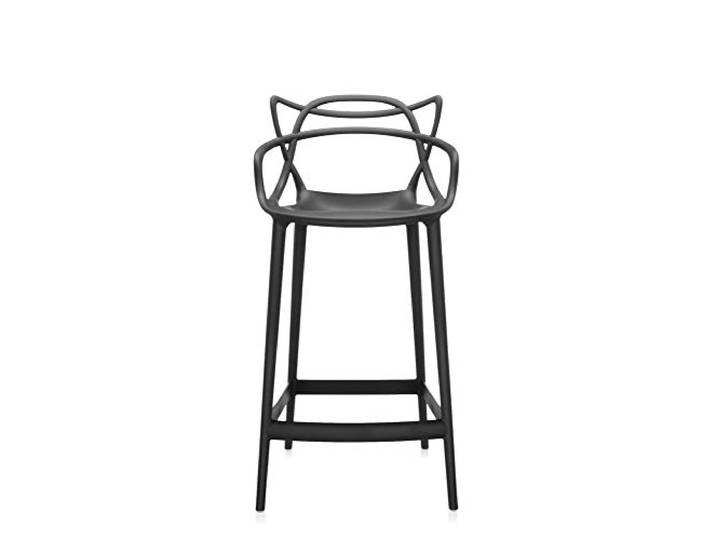 Kartell Masters Stool Tabouret\, Noir\, H.65