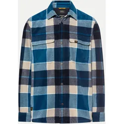 Relaxed-Fit Overshirt Blau L
