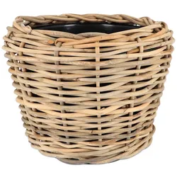 Jan Kurtz Möbel Korb Palau Rattan natur braun, Designer Jan Kurtz, 52 cm