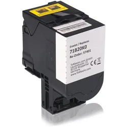 Inkadoo, Toner, Toner kompatibel zu Lexmark 71B20K0 Toner, schwarz Schwarz (BK)