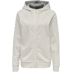 hummel GO Baumwoll Kapuzenjacke Damen egret melange XS