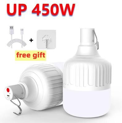 Uplifted Finds Portable Outdoor USB Rechargeable LED Camping Lantern 8 Pcs 80 W
