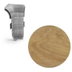 Inner ecke für Sockelleiste Naturel Eiche gallisch, PVC Länge 0,5 cm, Kantenhöhe 56 mm, NATNGTW51