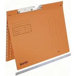 LEITZ Pendelhefter A4, orange, kaufmännische Heftung, Karton: 320g