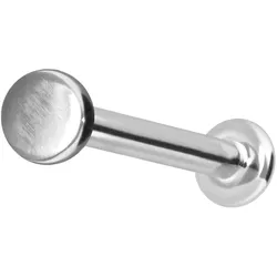 14 Karat Gold Labret mit Innengewinde DISC
