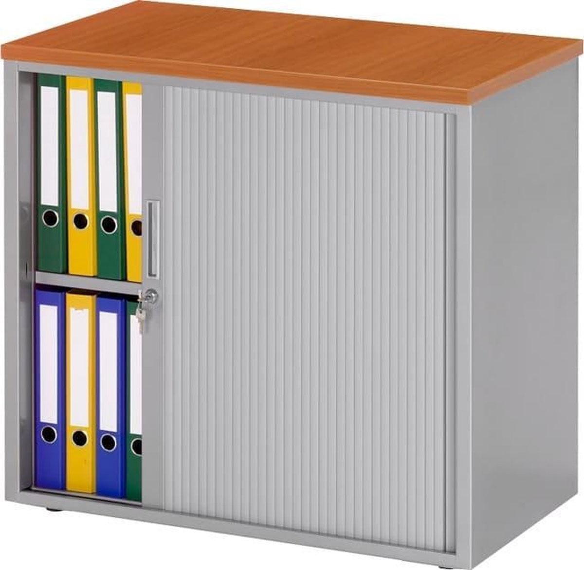 ABC Kantoormeubelen Stalen roldeurkast Zwart (RAL9005) B/D/H: 72,5 x 80 x 43 cm
