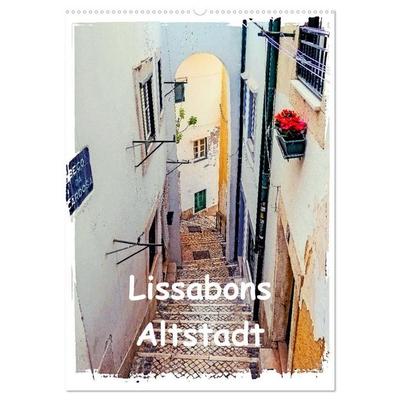 Lissabons Altstadt (Wandkalender 2026 DIN A2 hoch), CALVENDO Monatskalender