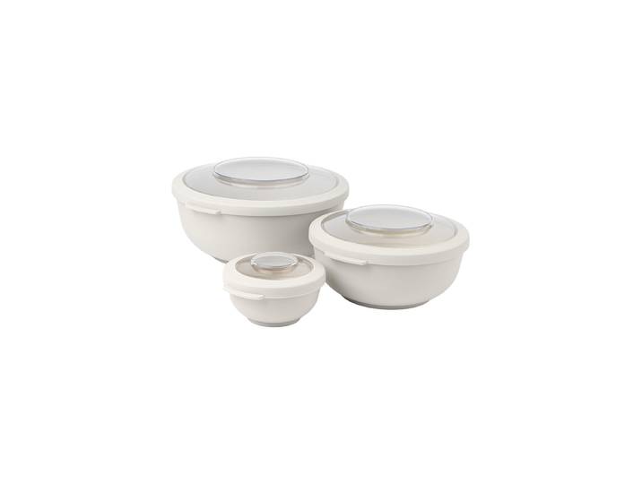 3er-Set Frischhalte- und Aufbewahrungsschüssel „Tylla“ Creme amuse