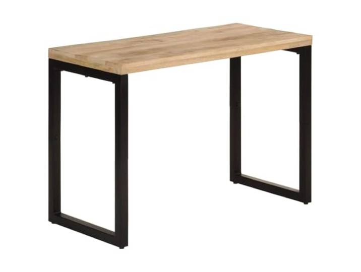 Tmriohed Esstisch Massivholz Mango Küchentisch 110x50x76 cm Robuster Stahlrahmen im Industrie-Look für Essbereich und Wohnzimmer, individuelle Holzmaserung als Unikat.