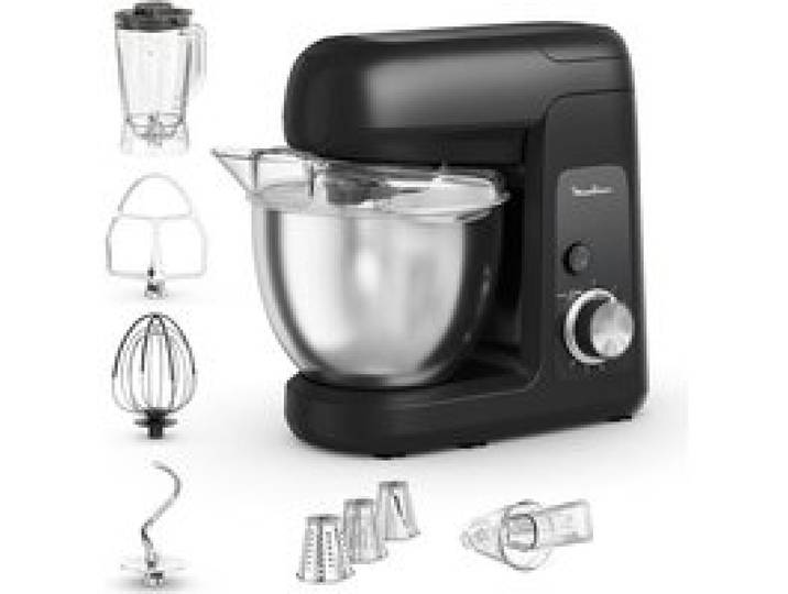 Bake Partner Robot Pâtissier Bol Inox 4 6L Noir