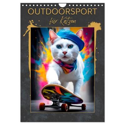 Outdoorsport für Katzen (Wandkalender 2027 DIN A4 hoch), CALVENDO Monatskalender