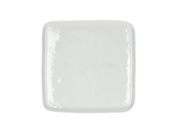 Assiette plate en porcelaine blanche D27