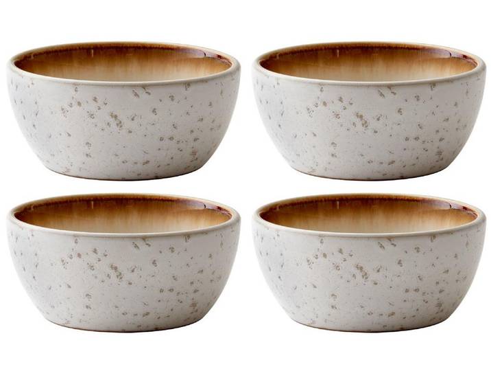 Snackschale BITZ, braun, H:6cm Ø:12cm, Steinzeug, Schüsseln, Snackschale