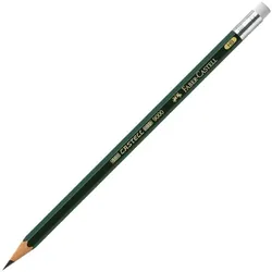 Faber-Castell Bleistift »9000« mit Radiergummi grün