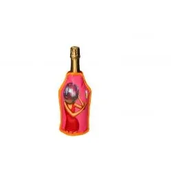 Froid Kühlmanschette mit Discokugel-Motiv in neon pink