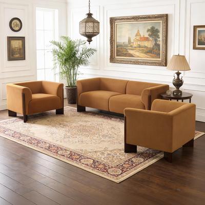 DREAMSIDEA 3-Piece Chenille Living Room Set with Loveseat and Accent Chairs