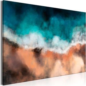 Artgeist Wandbild Wellen im Sand, Leinwand, Querformat, 90 x 60 cm