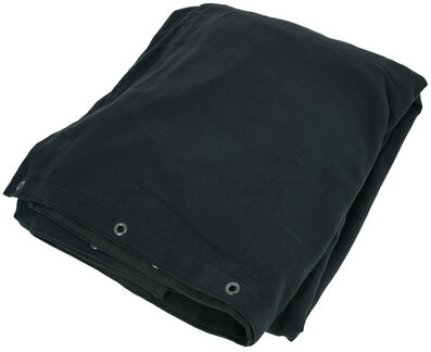 Stairville Euro Curtain 320g/m² 3.0x3.0m Schwarz